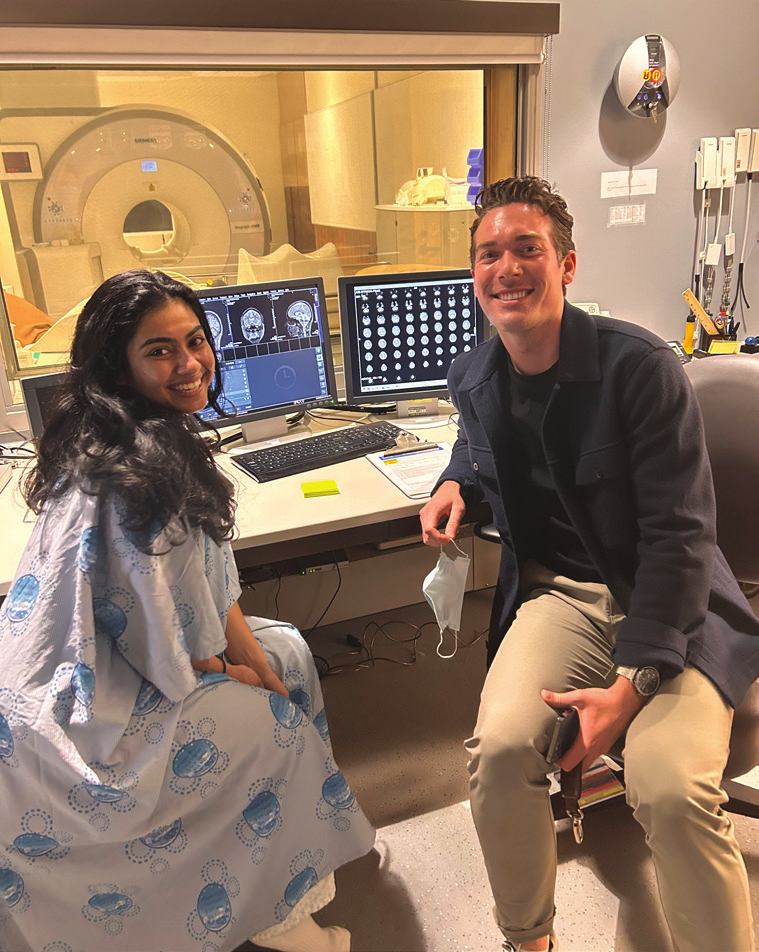 Dr. Andrew Nicholson and PhD student Sandhya Narikuzhy