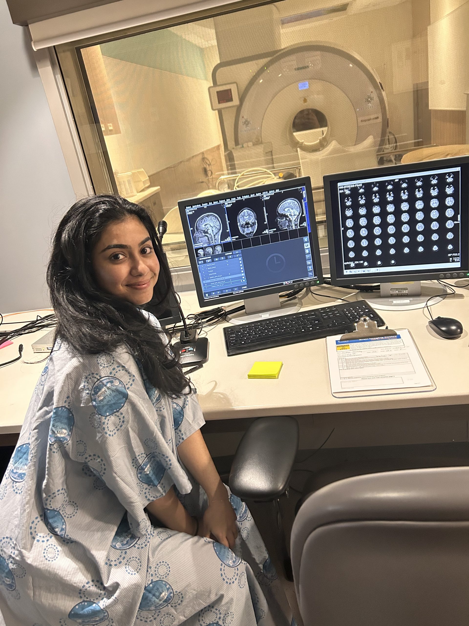 PhD student Sandhya Narikuzhy at the Royal Ottawa Institute of Mental Health Research Brain Imaging Centre.